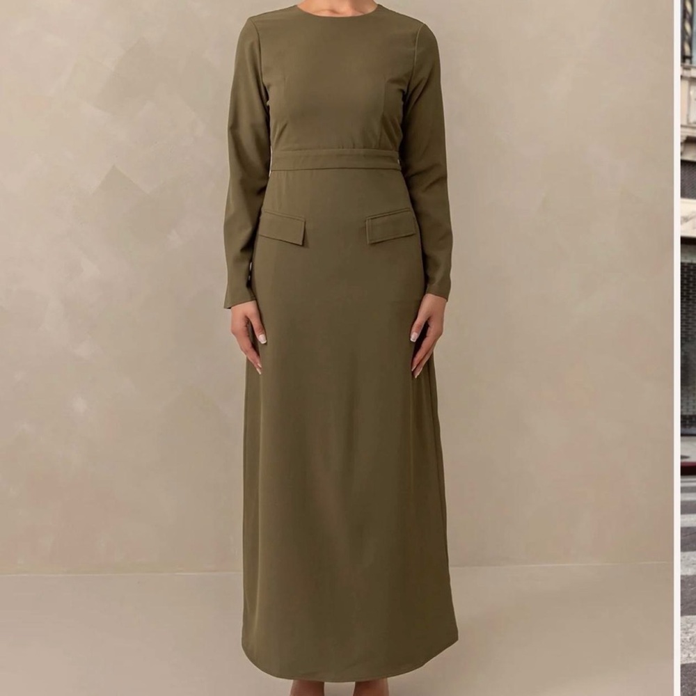 Zahraa the label love me always dress- olive size XL